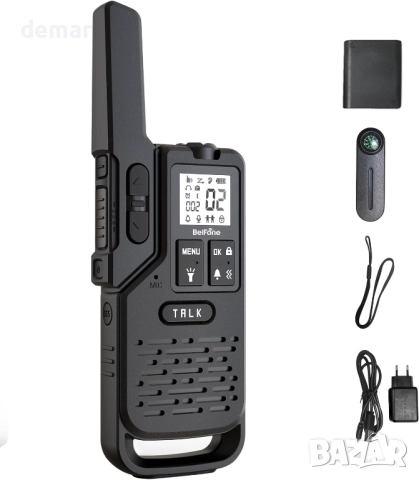 BelFone OG200 уоки-токи, обхват 8 км, 20 канала, IP54, 1 брой