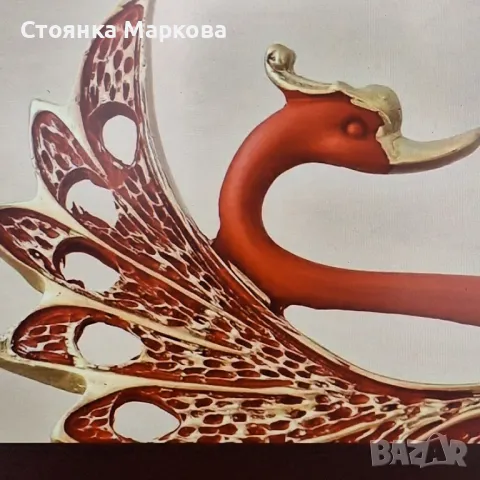 Красив комплект -ваза с червени плодове и лебеди, снимка 6 - Статуетки - 49209902