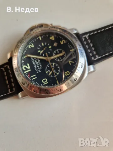 LUMINOR PANERAI Daylight, quartz chronograph, каса 44мм, японски кварцов механизъм, снимка 3 - Мъжки - 56215250