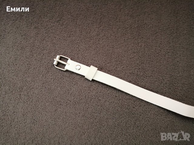 BDSM бял кожен харнес нашийник колан с панделки за тяло, снимка 11 - Колани - 42163872
