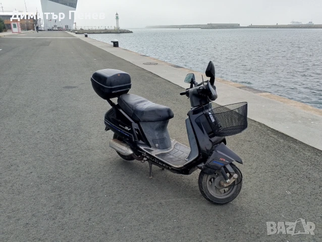 Мотопед Пежо скутер 50куб. С документи, снимка 1
