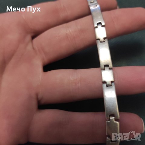 Сребърна гривна (122), снимка 4 - Гривни - 40305147