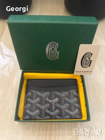 ПРОМОЦИЯ Goyard черен Cardholder Чисто Нов, снимка 3 - Портфейли, портмонета - 51245233