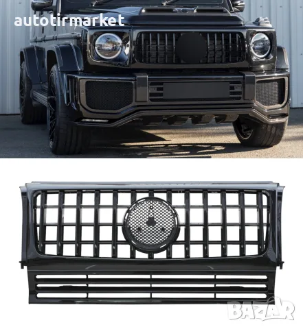 Черна решетка тип GTR дизайн W464 за Mercedes G