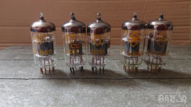 Нови радиолампи gold pin ECC865, ECC85. Използвани радиолампи gold pin ECC865. 