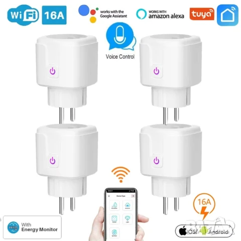 WIFI Контакт с отчитане консумацията на енергия, снимка 3 - Друга електроника - 51066834