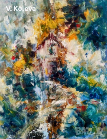 Картина, маслени бои бърху платно