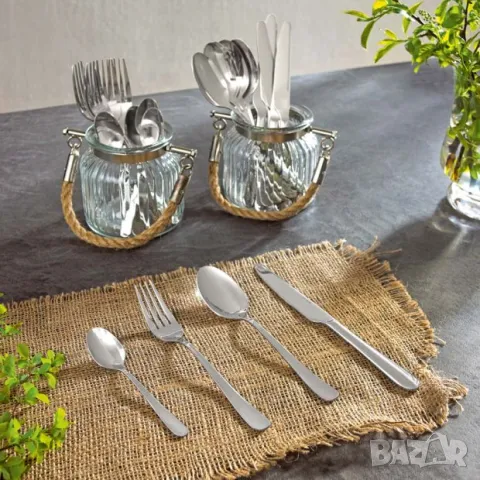 Промоция ! Комплект прибори за хранене JUSTINUS / 24 части, снимка 2 - Прибори за хранене, готвене и сервиране - 33656641
