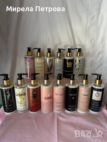 Лосиони за  тяло с аромат на известни марки 250мл.