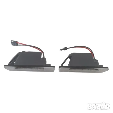 LED плафони за регистрационен номер Nissan Juke Qashqai X-Trail Navara и Micra, снимка 2 - Аксесоари и консумативи - 55864534