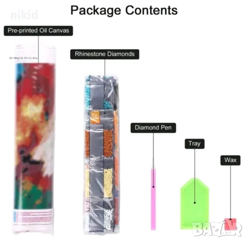 Рапунцел детски 5D гоблен диамантен картина мозайка за направа по схема с камъчета, снимка 4 - Гоблени - 49293894