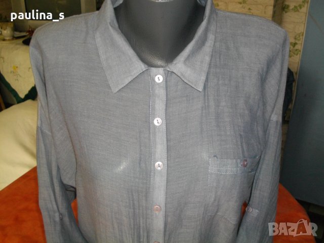 Памучна къса риза  от фин индийски памук / унисайз , снимка 3 - Ризи - 29328029
