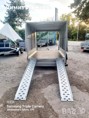 Туристическо ремарке Поп Индъстри с брезент и шпригли H-150, снимка 14 - Ремаркета - 51922008