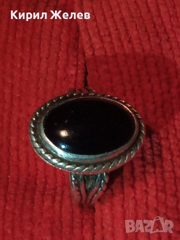 АРИСТОКРАТИЧЕН КЛАСИЧЕСКИ СРЕБЪРЕН МАРКОВ ПРЪСТЕН СРЕБРО 925 с ЮВЕЛИРНО ШЛИФОВАН ЧЕРЕН ОНИКС 37094, снимка 17 - Пръстени - 39977708