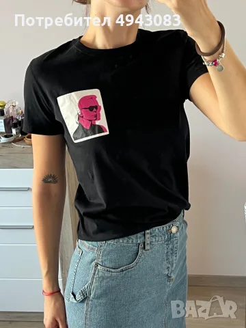 Karl Lagerfeld дамска тениска, снимка 3 - Тениски - 55988028