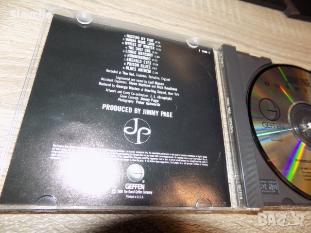 Компакт диск на - Jimmy Page – Outrider (1988, CD), снимка 4 - CD дискове - 39331239