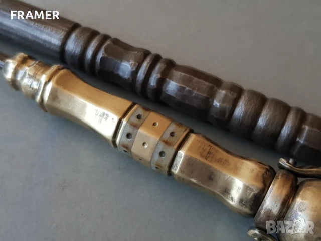 Османска харбия 18 век за кремъчен пищов тъпкач шомпол ятаган каракулак нож сабя кама кинжал, снимка 5 - Антикварни и старинни предмети - 50930407