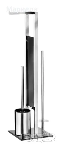 WENKO тоалетен комплект »Rivalta«, изработен от неръждаема стомана,вграден държач за тоалетна хартия, снимка 5 - Органайзери - 48909227