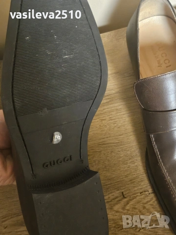 Gucci оригинални мъжки обувки от естествена кожа , снимка 7 - Ежедневни обувки - 53891988