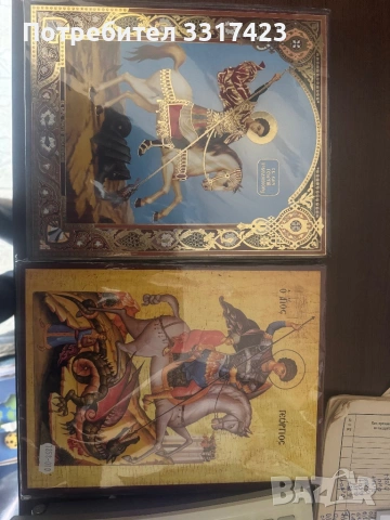 Ръчно нарисувани икони Свети Георги, снимка 2 - Икони - 53959465