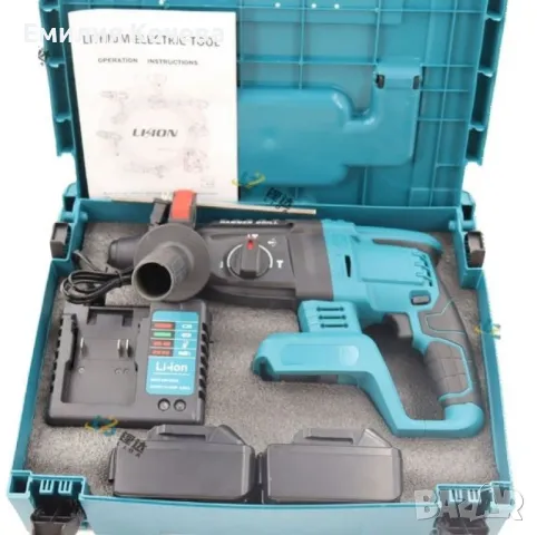 Комплект акумулаторен перфоратор с две батерии 36V 8Ah, снимка 2 - Перфоратори - 47688013