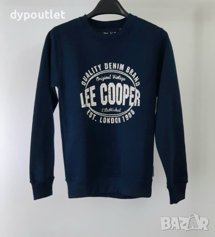 Lee Cooper Fic Logo - Мъжко спортно горнище, синьо, размер - XS., снимка 1 - Спортни дрехи, екипи - 39604952