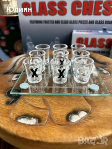 Морски шах с шотове от стъкло 🍻❌⭕, снимка 3 - Шах и табла - 53930091