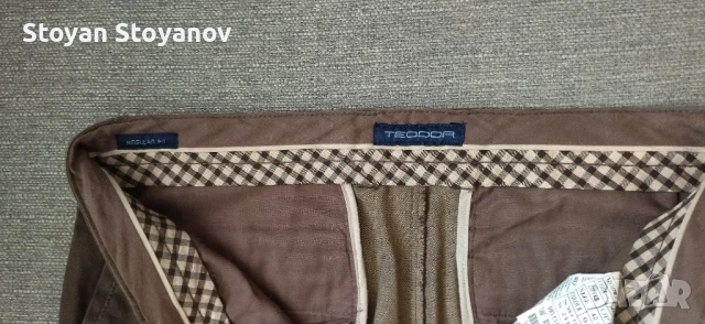 Мъжки Панталон Teodor - REGULAR FIT - Размер 42 (W32-W34) - Като Нов, снимка 9 - Панталони - 52593872
