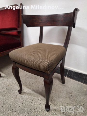Винтидж стол с извит гръб , снимка 4 - Столове - 52926489