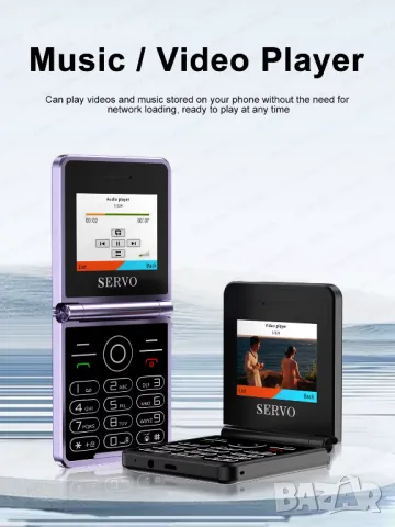  4 SIM карти! СГЪВАЕМ Телефон SERVO  iP15 Flip 4 SIM Card  , снимка 8 - Телефони с две сим карти - 49816673