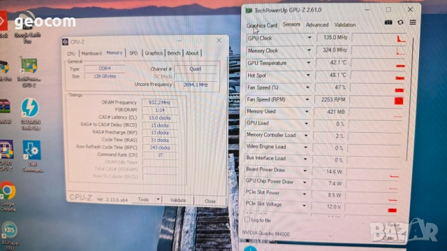 DELL Precision 7810 (2xE52620.v3,128GB,256+500,M4000,DVD,SD/MMC,685W), снимка 7 - Работни компютри - 52798370