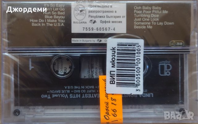 Аудио касети /аудио касета/ Linda Ronstadt - Greatest Hits , снимка 2 - Аудио касети - 40082794