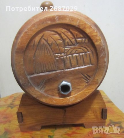 старо дървено буре бъкел със стойка - буренце бъчва бъчвичка, снимка 6 - Други - 31611141