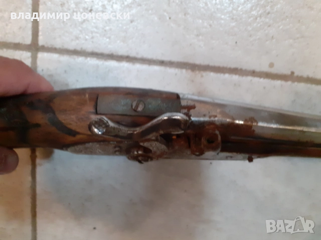 Красива автентична капсулна пушка от 19 век,пищов,пистолет, снимка 2 - Антикварни и старинни предмети - 52016635