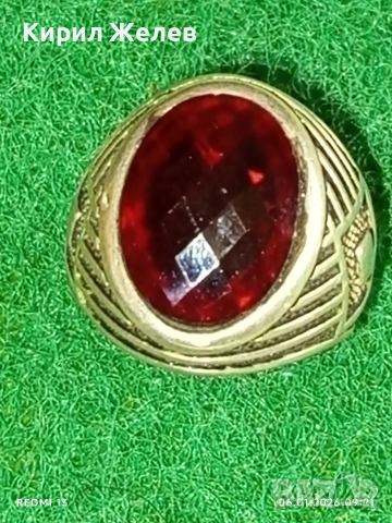 Арт Деко стил сребърен пръстен с ГРАНАТ орнаментиран майсторска изработка 51807, снимка 5 - Пръстени - 53002548