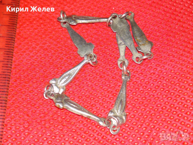 СТАРА СТИЛНА РЕТРО СРЕБЪРНА ГРИВНА ВИСОКА ПРОБА СРЕБРО РЪЧНА МАЙСТОРСКА ИЗРАБОТКА 41843, снимка 6 - Антикварни и старинни предмети - 44610480