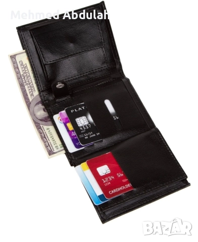 Черни портмонета с монетник, снимка 4 - Портфейли, портмонета - 52930801