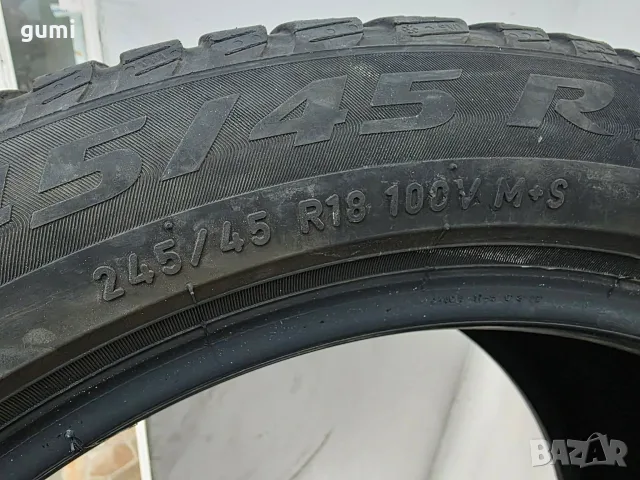 2бр зимни гуми 245/45/18 PIRELLI L06523 , снимка 4 - Гуми и джанти - 55784243