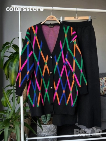 Дамски комплект с жилетка код IM491