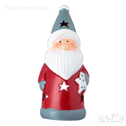 Коледен фенер,Дядо Коледа,, Kерамичен,   8x7x18cм