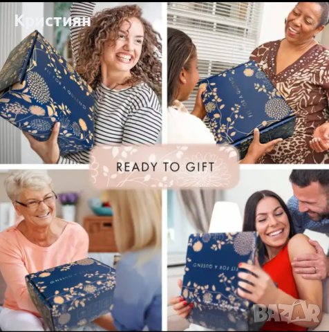 Подаръчен комплект, Спа, Релакс, Идея за подарък за жена, Юбилей, Рожден ден, Соли за вана - Син, снимка 3 - Подаръци за жени - 44451550