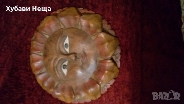 Украса за стена Слънце  - изработена от дърво, снимка 4 - Антикварни и старинни предмети - 21935274