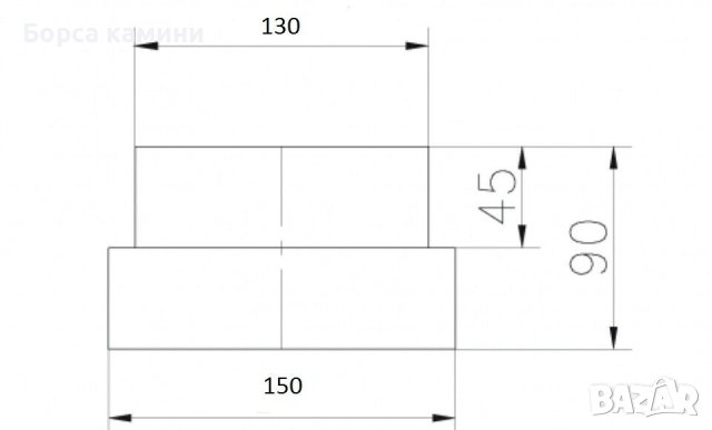 Редукция за камина от 150 към 130 мм DURATHERM, снимка 3 - Камини - 42517132