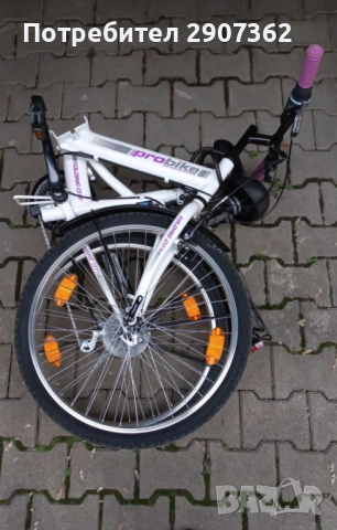 Дамско сгъваемо колело PROBIKE city  lady Folding 24", снимка 7 - Велосипеди - 53924110