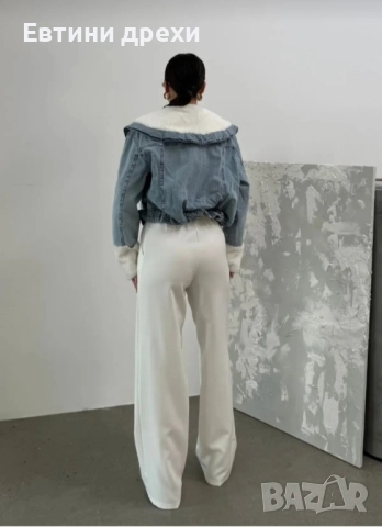 Нови дамски дънкови якета с пух, снимка 4 - Якета - 51955859