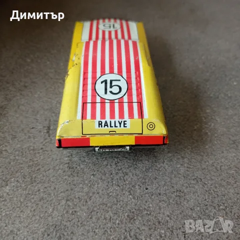 Стара ламаринена количка Ehri (ГДР) – Модел "Рали 15" – С работещ механизъм (За реставрация), снимка 4 - Колекции - 55800662