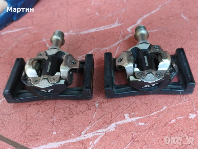 Педали Shimano XT PD-M8000 SPD, парчета за педали SM-SH51, снимка 7 - Части за велосипеди - 50758212