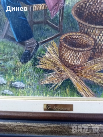 Маслена картина върху платно Испания P.Lozano масло, снимка 7 - Картини - 51695164