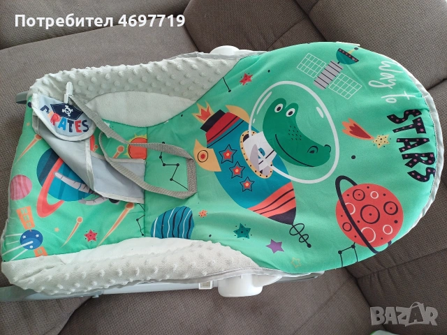 Chipolino шезлонг -люлка Baby Spa зелен, снимка 10 - Детски шезлонги - 53340961