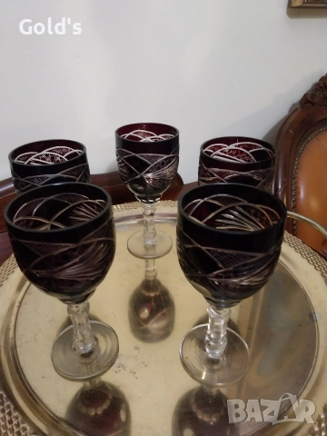 Френски кристален сервиз за вино, снимка 2 - Сервизи - 52654646